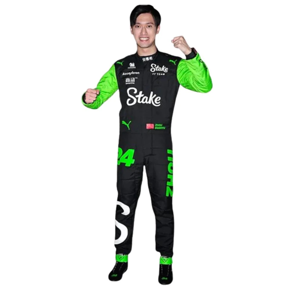 Zhou Guanyu 2024 Stake F1 Team Kick - Black & Green Motorsport
