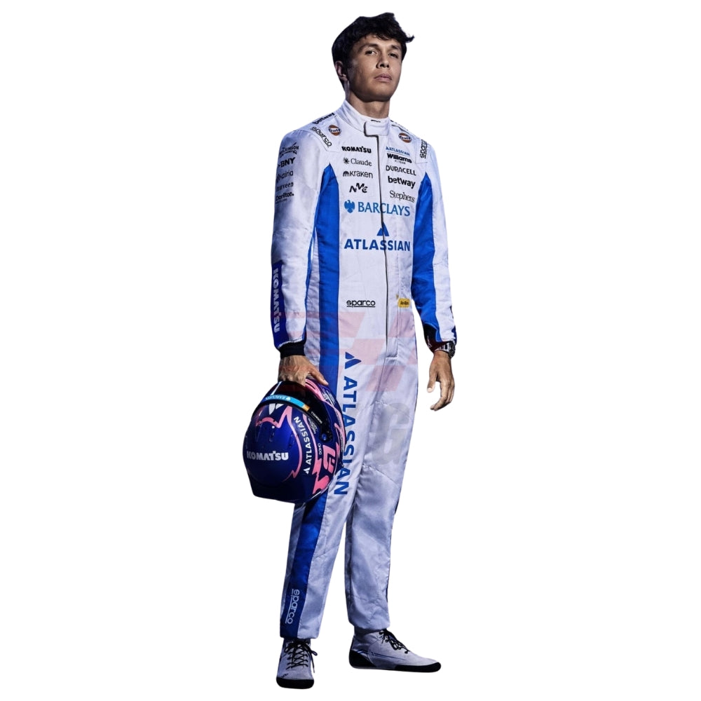 Williams 2026 F1 Race Suit Alexander Albon back - Barirah Racewear