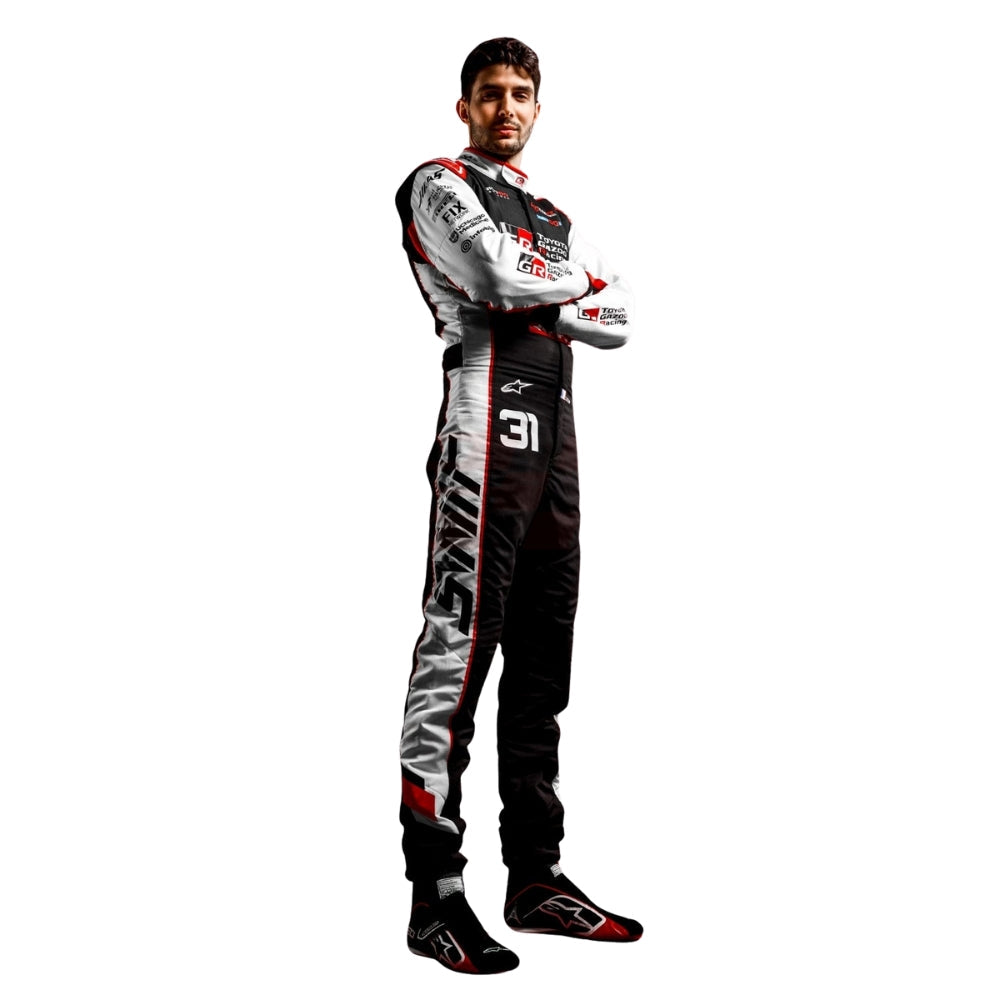 Haas 2026 F1 Race Suit Esteban Ocon - Barirah Racewear 2026 F1 Race Suit photo 2