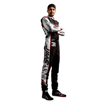Toyota Gazoo Racing GR Replica Racing Suit – Black, White & Red Adult Motorsport Racewear Barirah Racewear