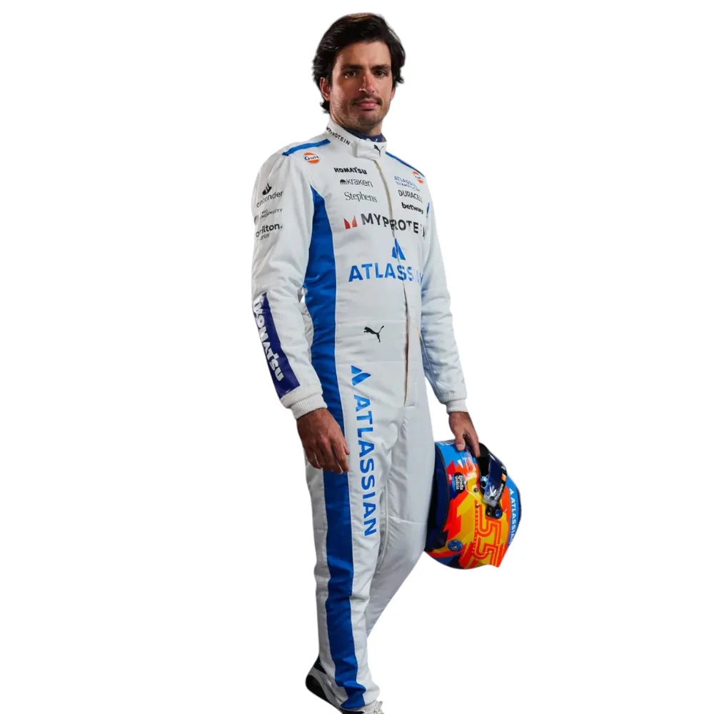 Williams Racing Atlassian F1 Race Suit - Carlos Sainz Replica