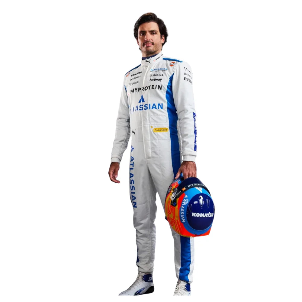 Williams Racing Atlassian F1 Race Suit - Carlos Sainz Replica