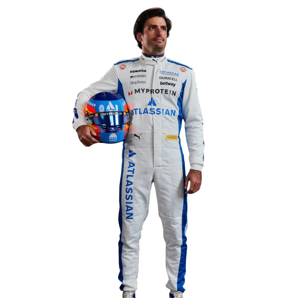 Williams Racing Atlassian F1 Race Suit - Carlos Sainz Replica