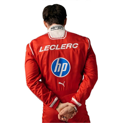 Charles Leclerc 2026 Ferrari F1 Racing Suit – Red Sponsor Edition Premium Replica Barirah Racewear