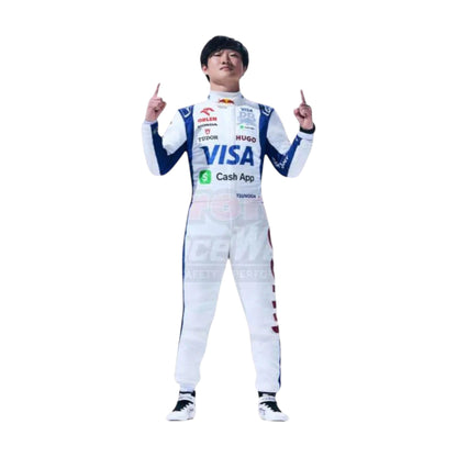 Yuki Tsunoda 2024 AlphaTauri F1 Race Suit - Barirah Racewear image 2