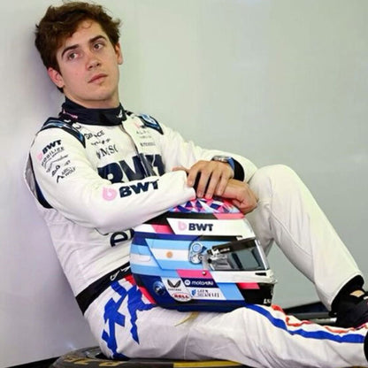 BWT Alpine F1 Style Racing Suit | White Premium Motorsport Driver Overall