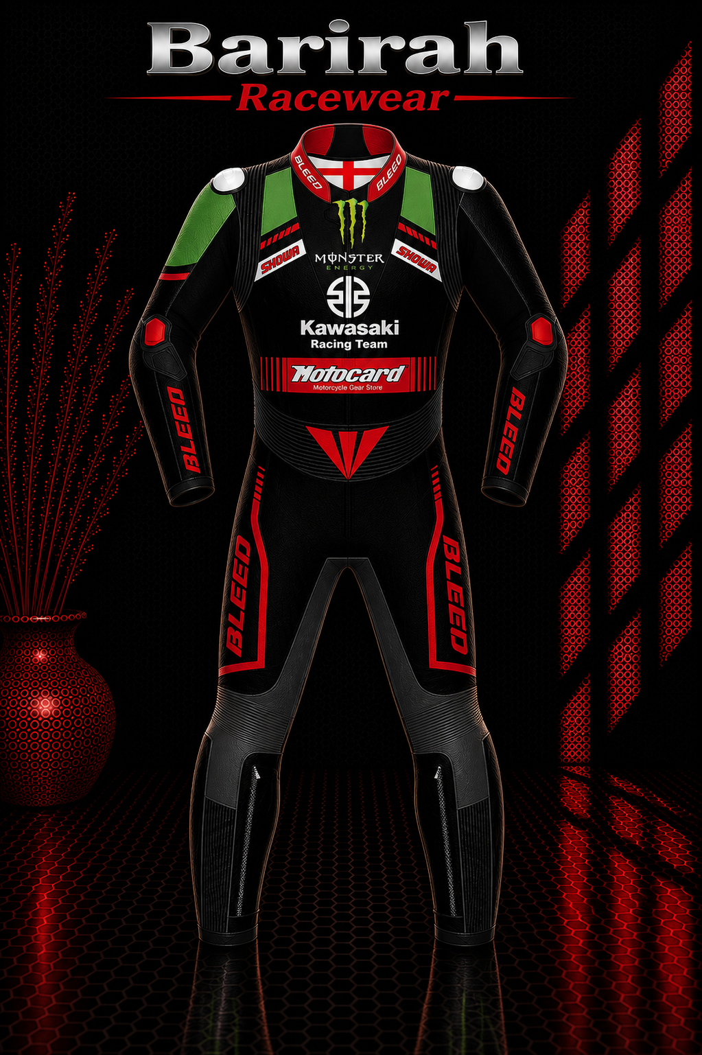 2021 Jonathan Rea WSBK Kawasaki MotoGp Leather Suit