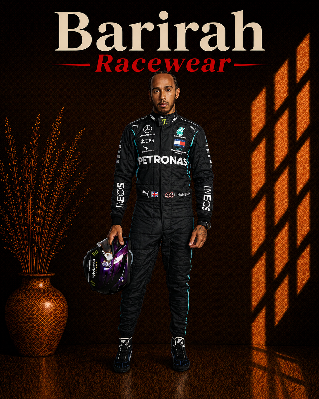 2021 Lewis Hamilton Mercedes AMG Petronas F1 Race Suit