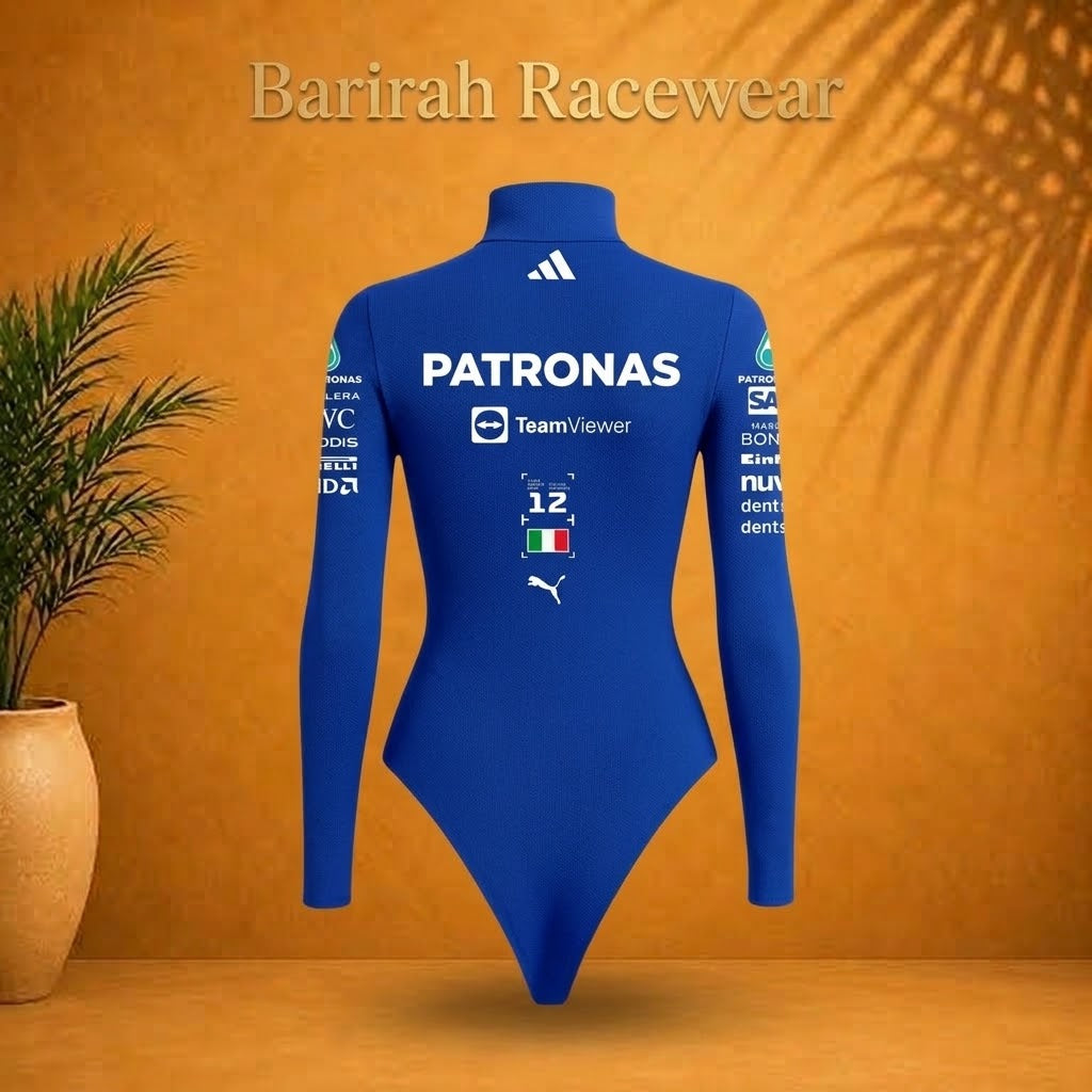 Stylish Kimi F1 2026-inspired women’s customizable bodysuit