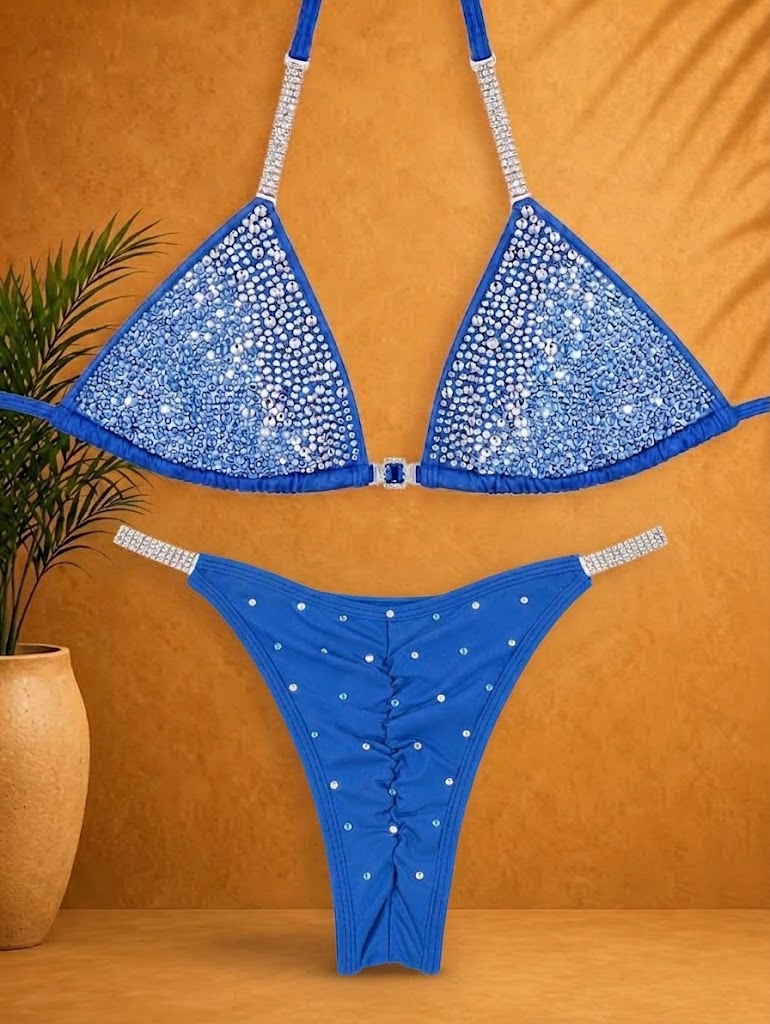 Crystal Competition Bikini – Brilliant Blue | Barirah Racewear