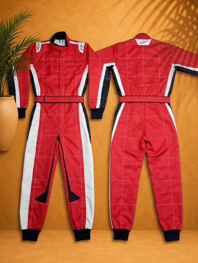 Custom women’s F1-style kart racing suit