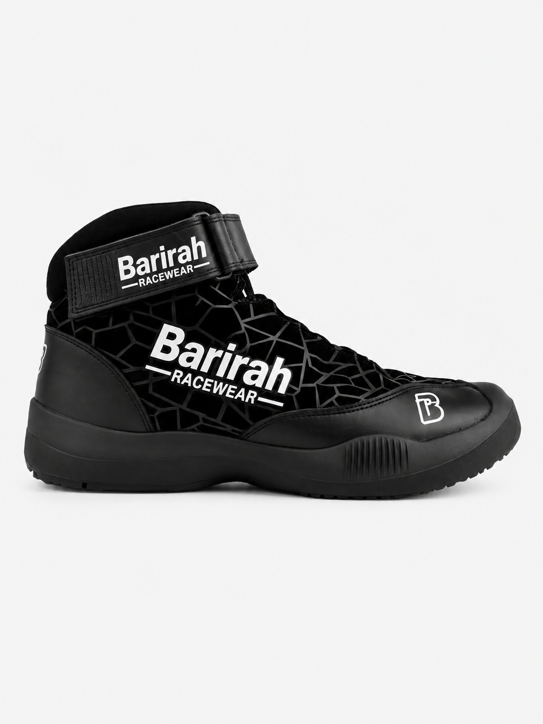 Barirah Racewear Premium Karting Racing Shoes – Professional Motorsport Driving Boots | Lightweight High-Grip Racing Footwear | Black