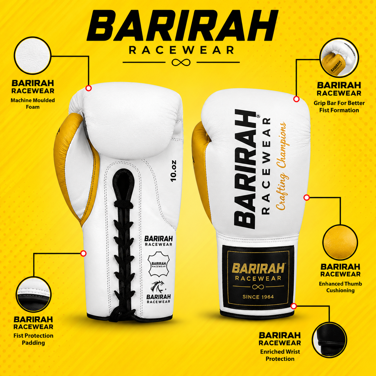 High-Quality Boxing Gloves Taipan – Barirah Racewear