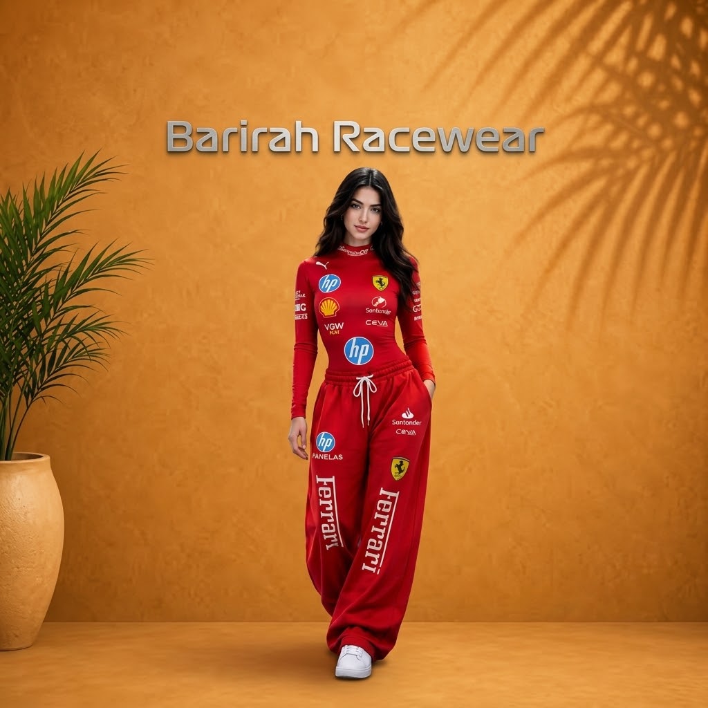 Women’s Red Racing Suit | Motorsport Karting Outfit | Barirah Racewear