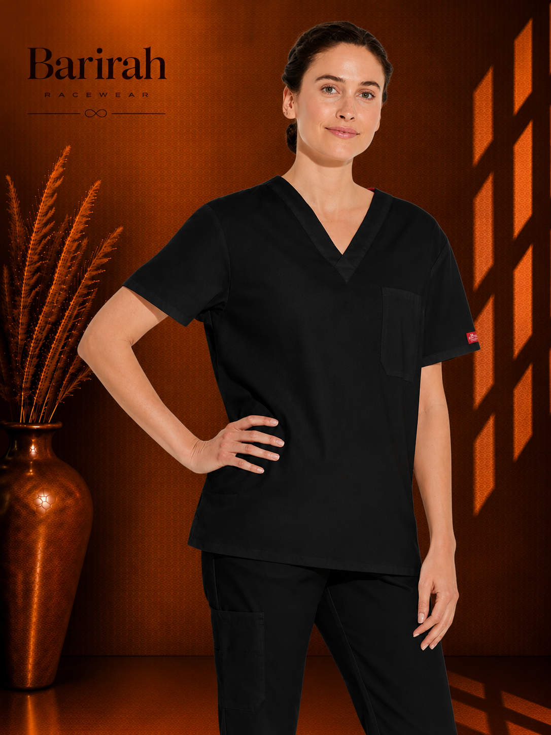 Dickies Unisex EDS Signature V-Neck Nursing Scrub Top