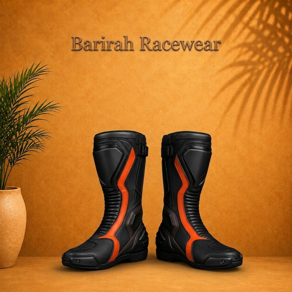 Premium Rust & Rush Motorcycle Racing Suit Set,
