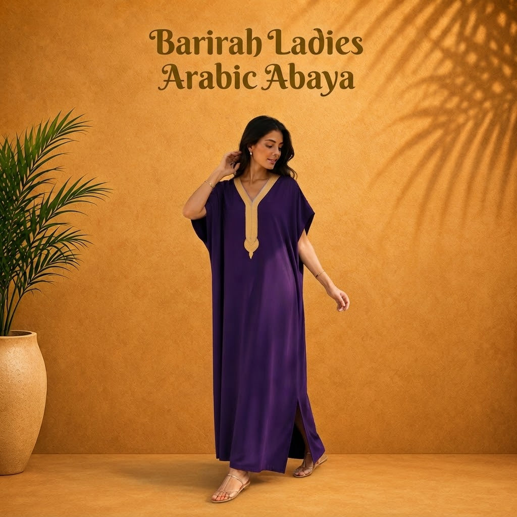 Elegant Moroccan Summer Gandoura Caftan