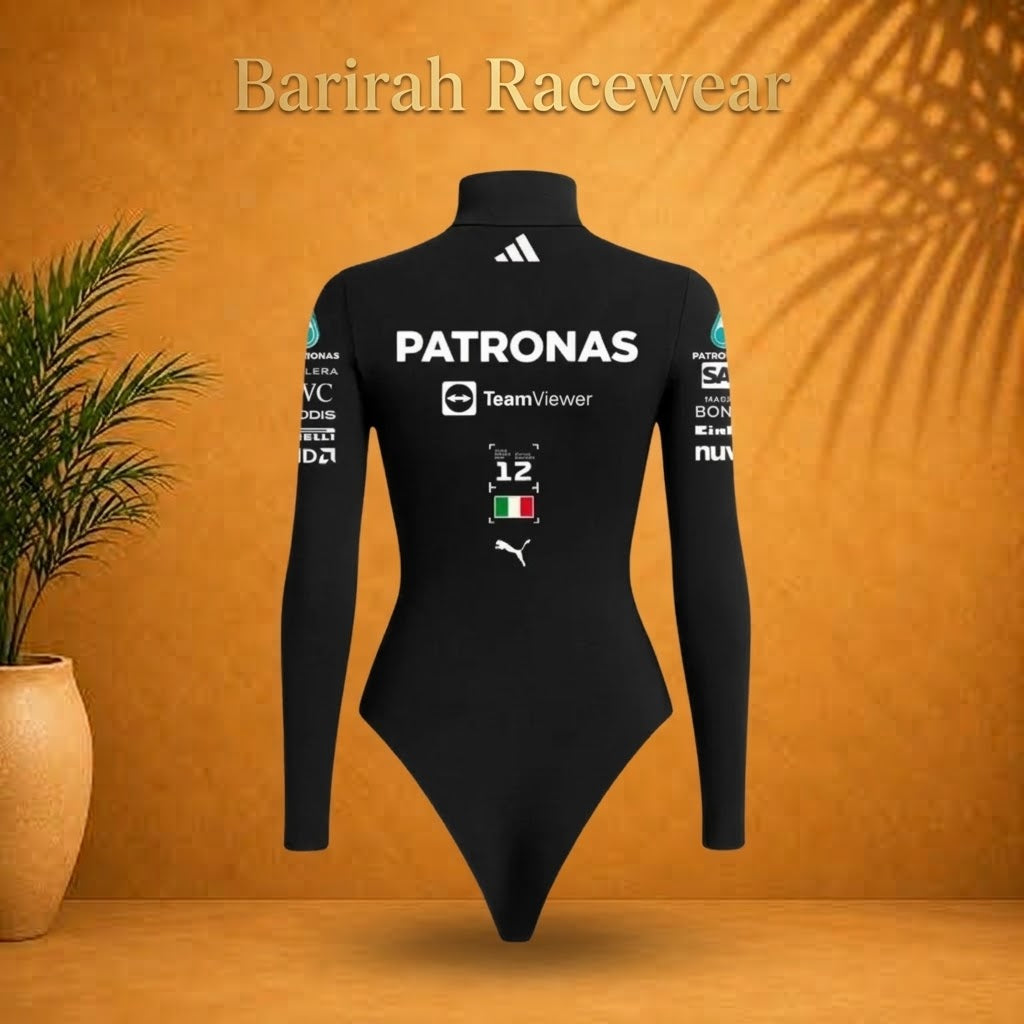 Stylish Kimi F1 2026-inspired women’s customizable bodysuit