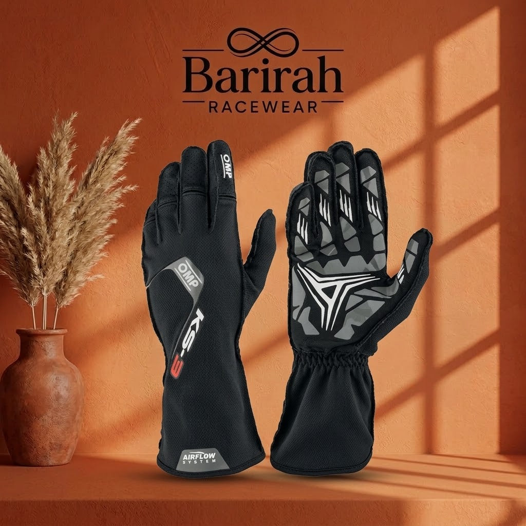 OMP KS-3 Kart Racing Gloves | Barirah Racewear