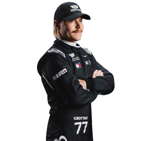 Valtteri Bottas #77 Cadillac Formula Team Black Racing Suit | Premium Replica