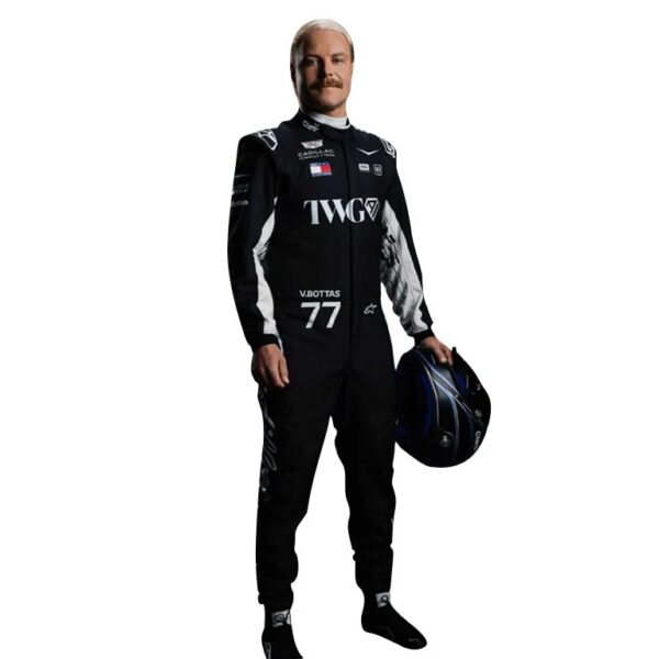 Valtteri Bottas #77 Cadillac Formula Team Black Racing Suit | Premium Replica