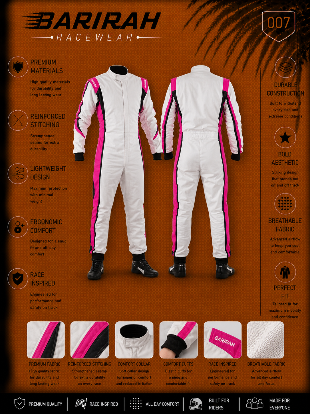 Lightweight Custom Fit Karting Suit | Barirah Racewear
