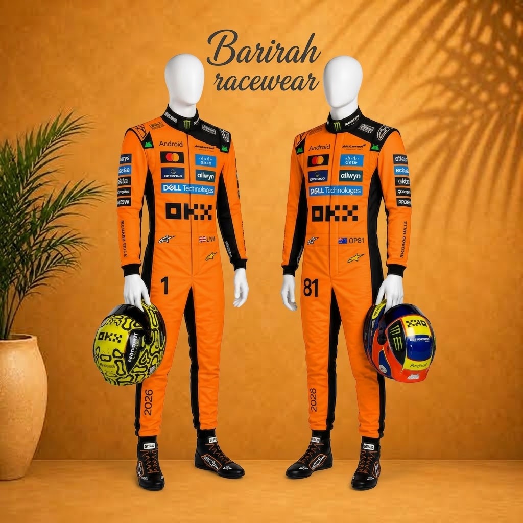 Custom McLaren-Inspired F1 Karting Racing Suit | Barirah Racewear