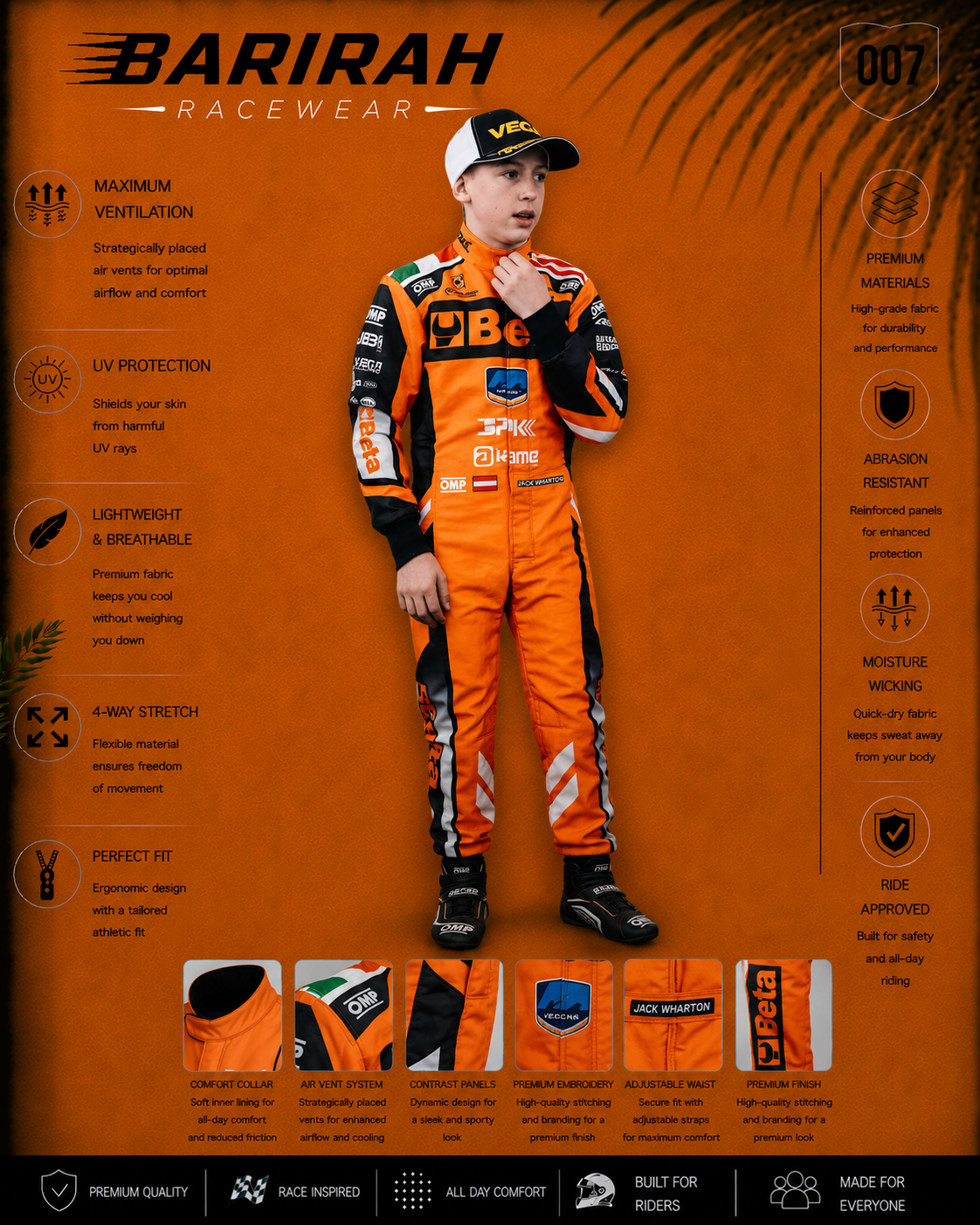 Go Kart Racing Suit Level 2 Digital Printed Performance Karting