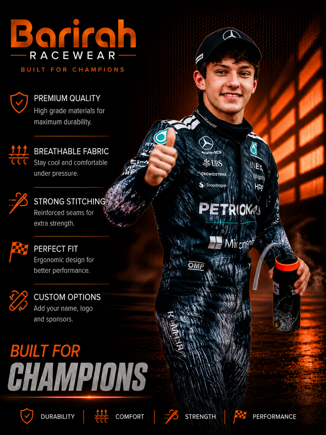 Andrea Kimi Antonelli 2026 Japanese GP Mercedes F1 Race Suit