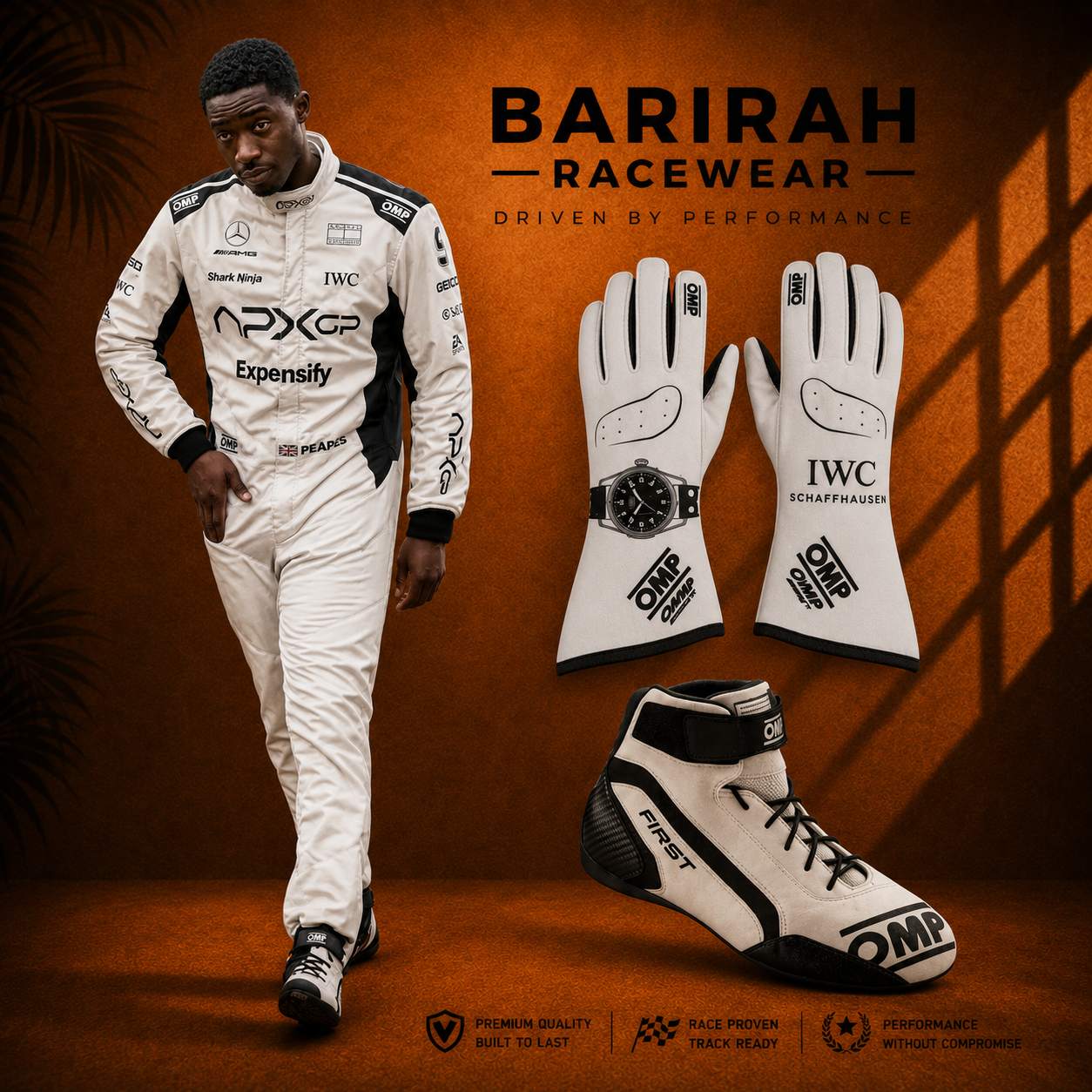 Damson Idris APX GP F1 Movie Race Suit Kit