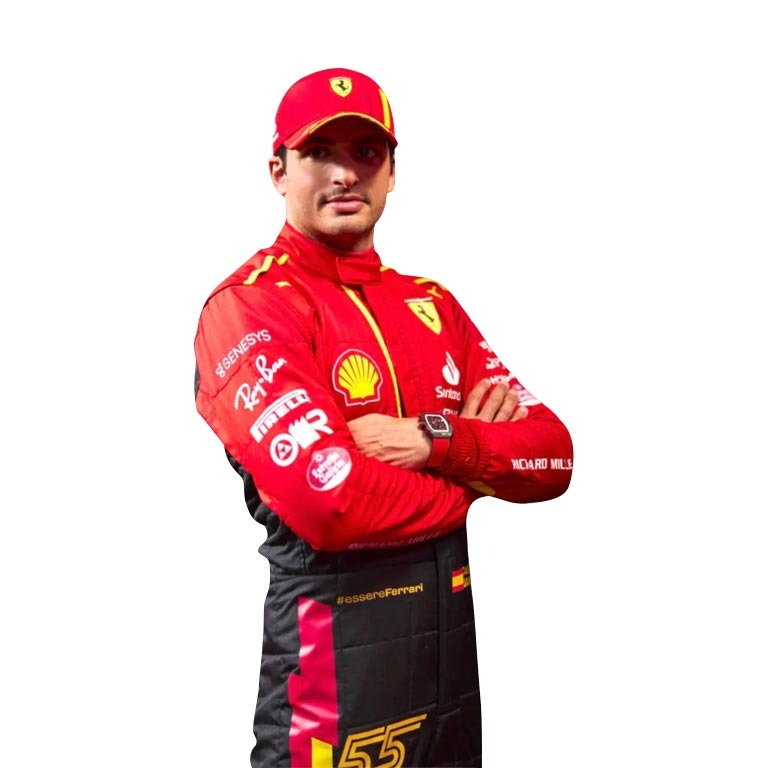 Carlos Sainz Ferrari F1 Racing Suit 2023 - Premium F1 Replica