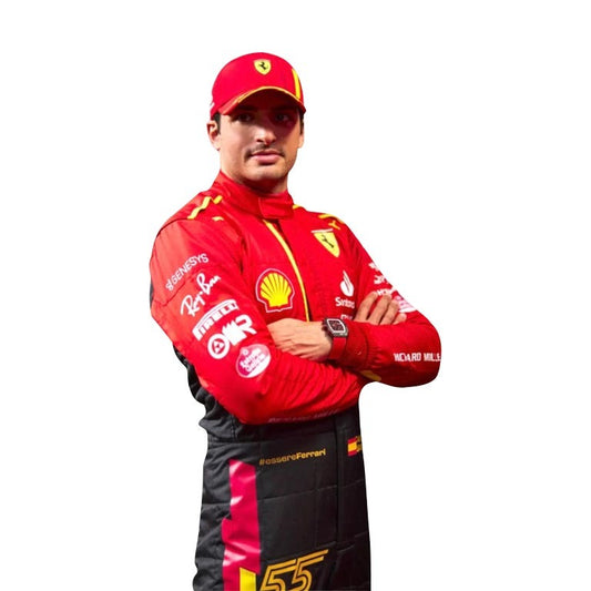 Carlos Sainz Ferrari F1 Racing Suit 2023 – Premium Formula 1 Replica Racewear