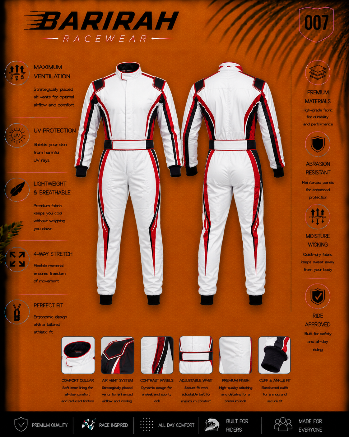 Go-Kart Racing Suit Digital Printed Custom Designed Kart Suit for