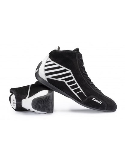 Sabelt Challenge TB-2 Racing Shoes | Professional FIA-Style Motorsport Driving Boots | Suede Performance Race Footwear | Black, Blue & Red