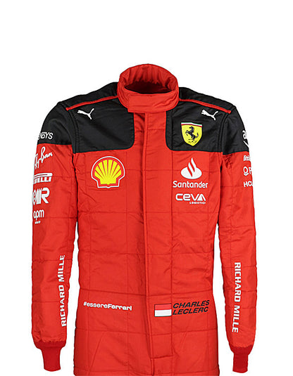 2023 Charles Leclerc Scuderia Ferrari F1 Team Replica Racing Suit | Formula 1 Driver Suit