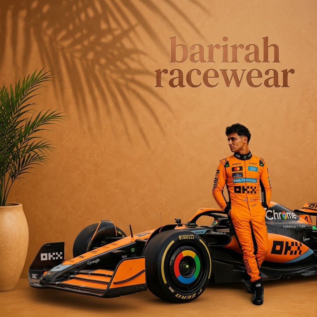 2026 McLaren Orange F1 Racing Suit | Lando Norris Style | Barirah Racewear