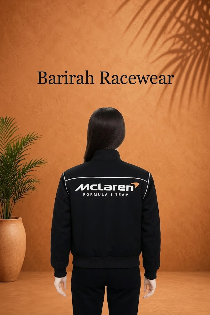 McLaren-Inspired F1 Team Bomber Jacket | Barirah Racewear