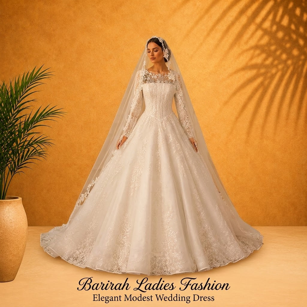 Elegant Modest Wedding Dress