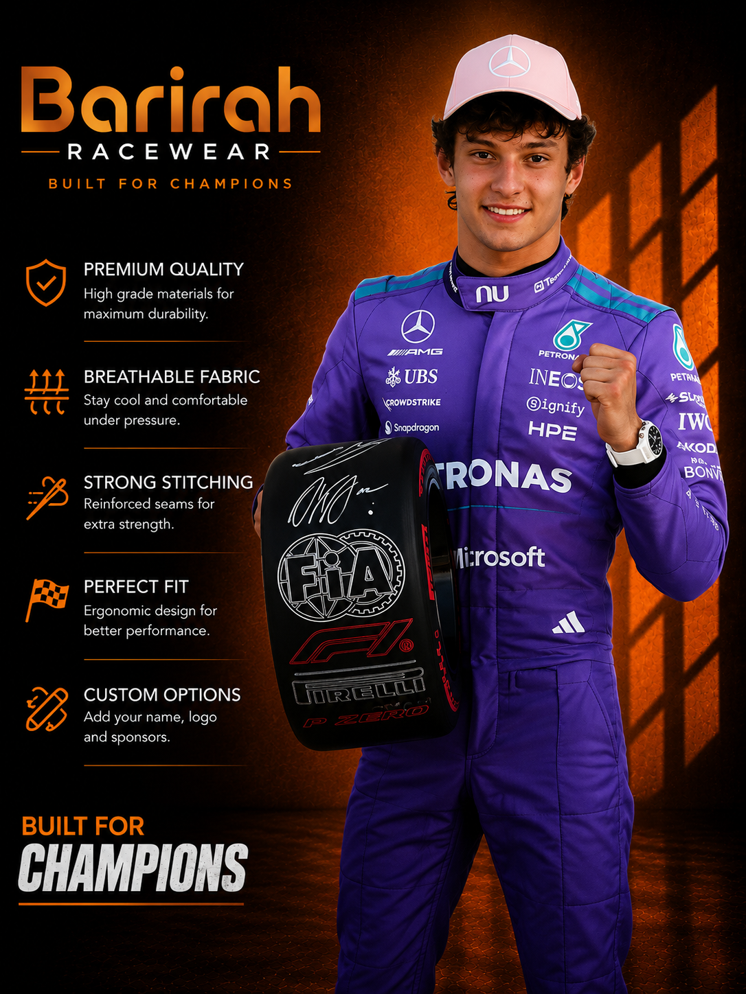 2026 Andrea Kimi Antonelli MIAMI GP F1 Race Suit