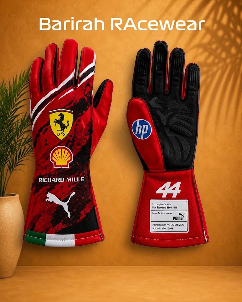 Premium F1 Racing Gloves | Personalized Motorsport & Karting Gloves | Barirah Racewear