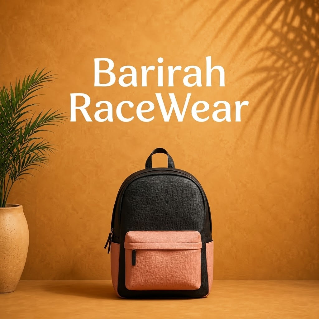 Pink & Black Sports Bag | Barirah Racewear