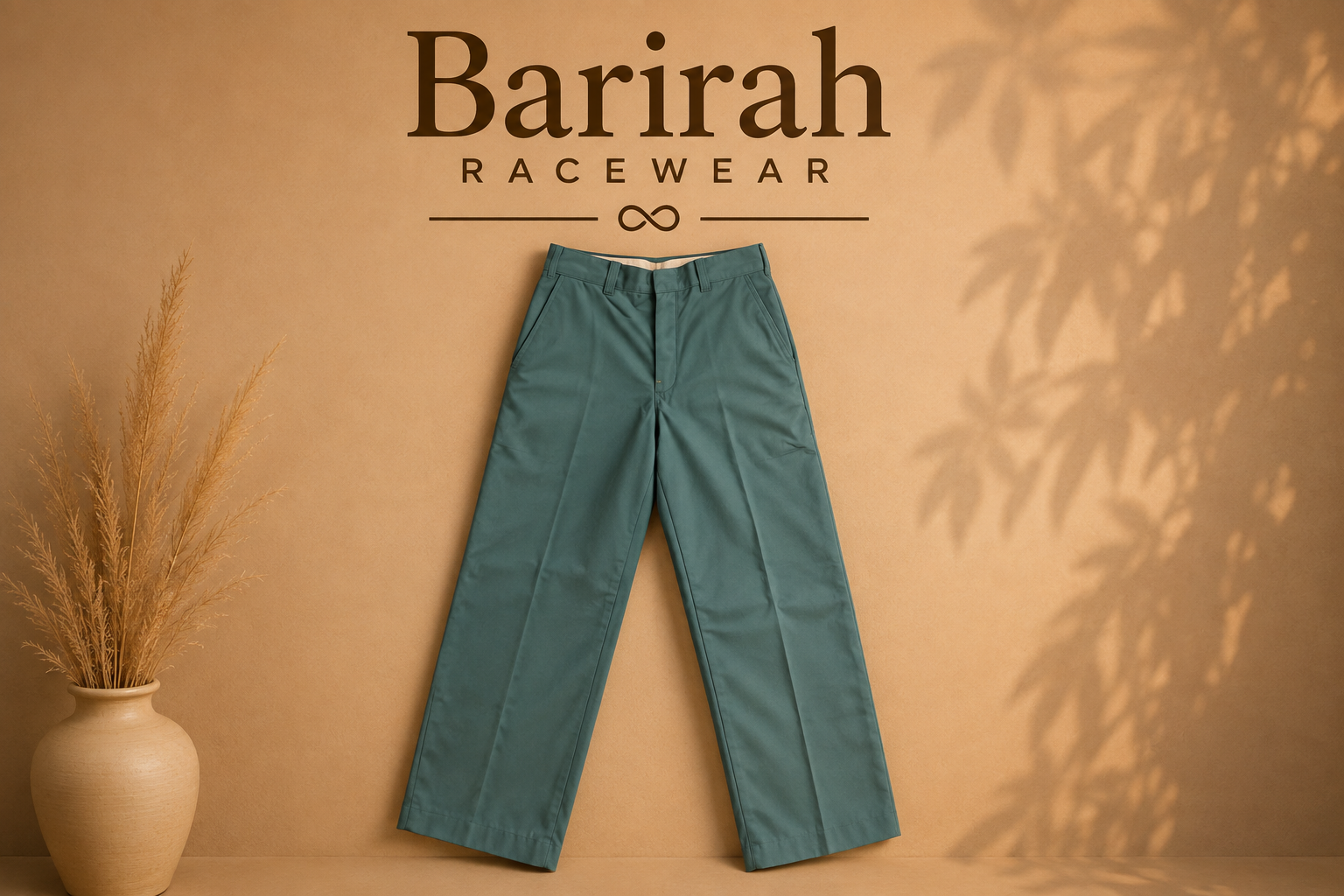Barirah Racewear Classic Straight-Leg Trousers – Sage Green