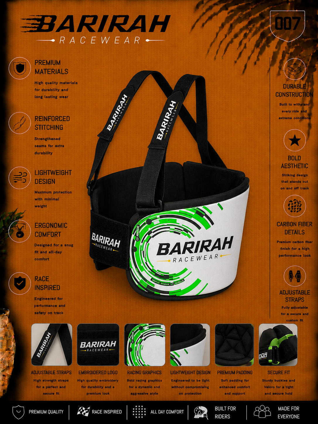 Barirah Racewear Karting Rib-Protector | Body Armor