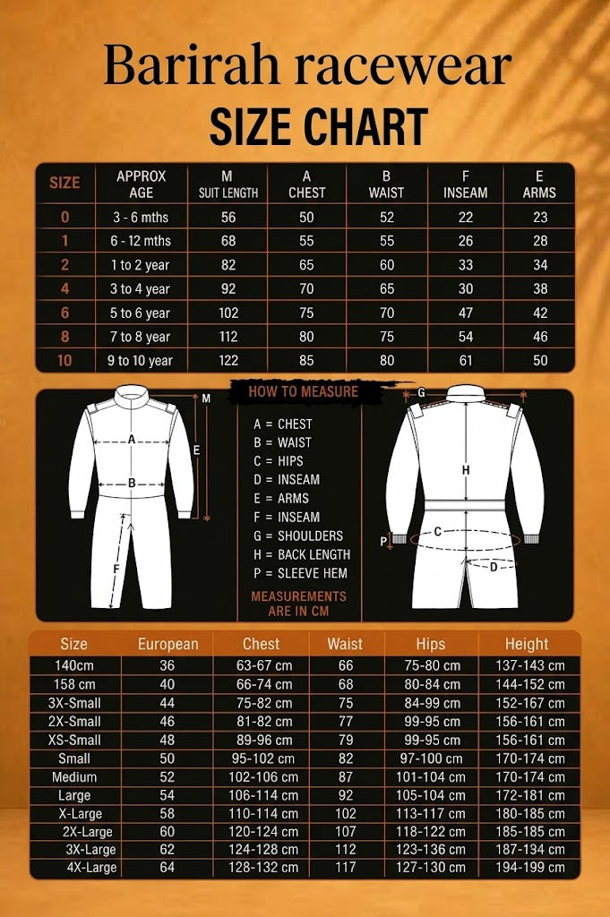 Custom McLaren-Inspired F1 Karting Racing Suit | Barirah Racewear
