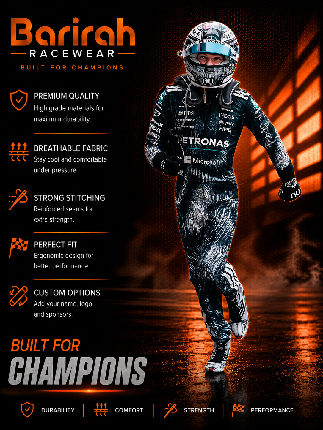 Andrea Kimi Antonelli 2026 Japanese GP Mercedes F1 Race Suit