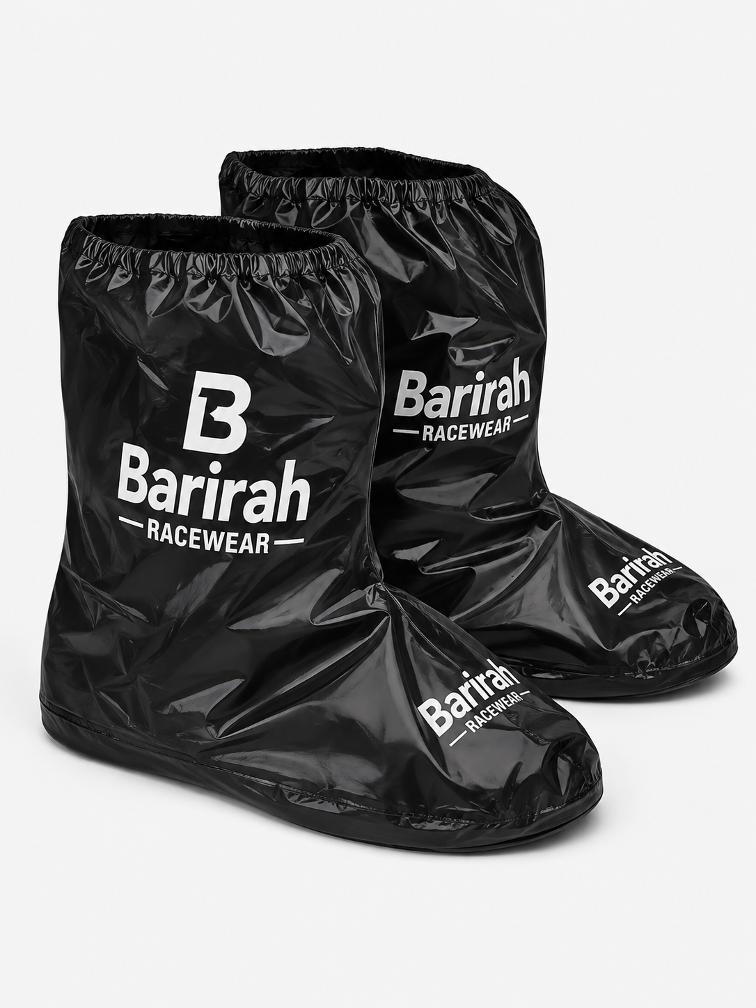 Barirah Racewear Waterproof Rain Shoe Covers – Professional Karting & Motorsport Boot Covers | Lightweight All-Weather Racing Overshoes | Black