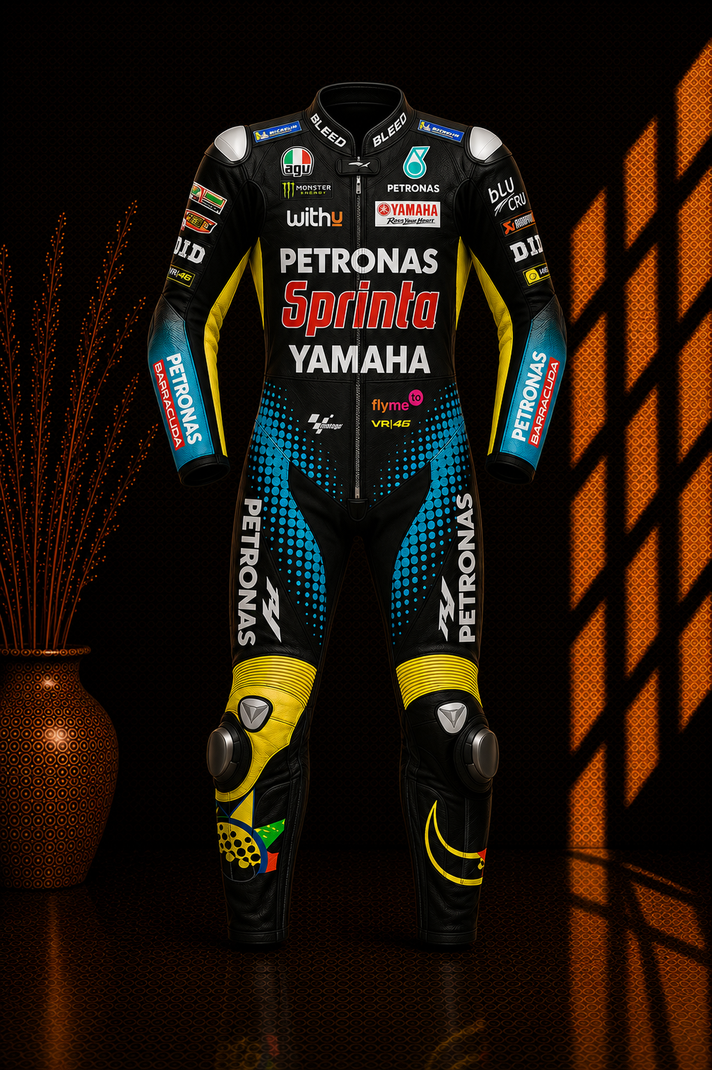 2021 Valentino Rossi MotoGP Leather Racing Suit