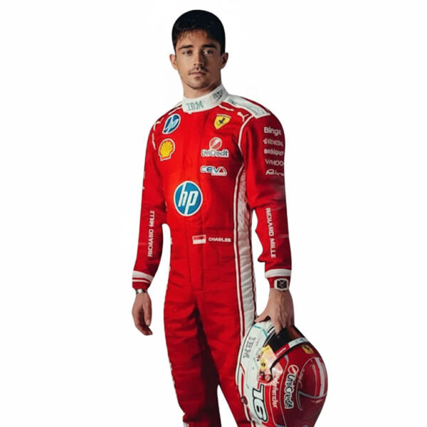 Premium Red Motorsport Racing Suit with - Adult Racing Coverall