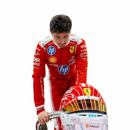 Premium Red Motorsport Racing Suit with Sponsor Style Graphics – Adult Racing Coverall