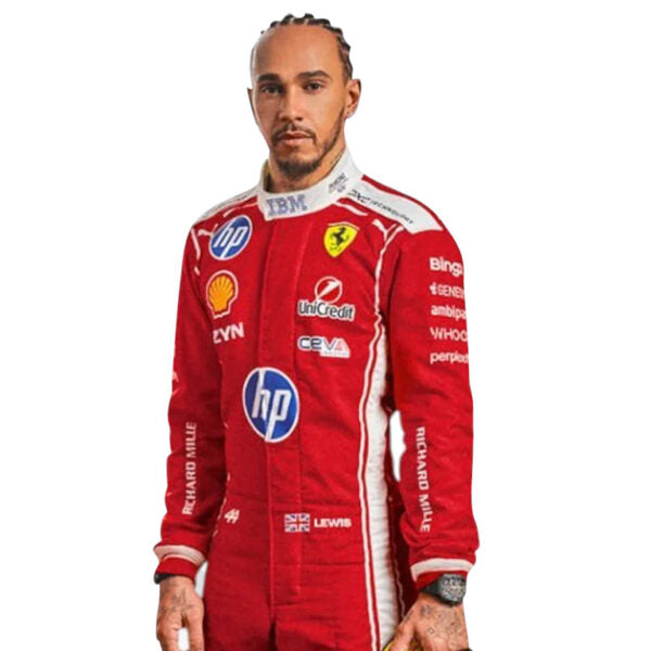 Scuderia Ferrari F1 Driver Racing Suit - Red Lewis Hamilton